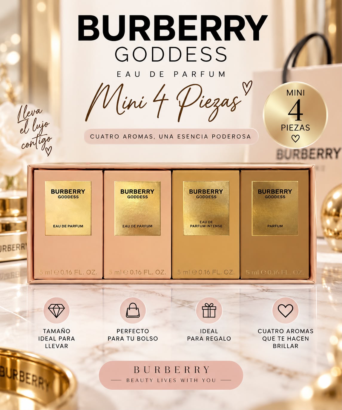 SET MINIS BURBERRY DAMA